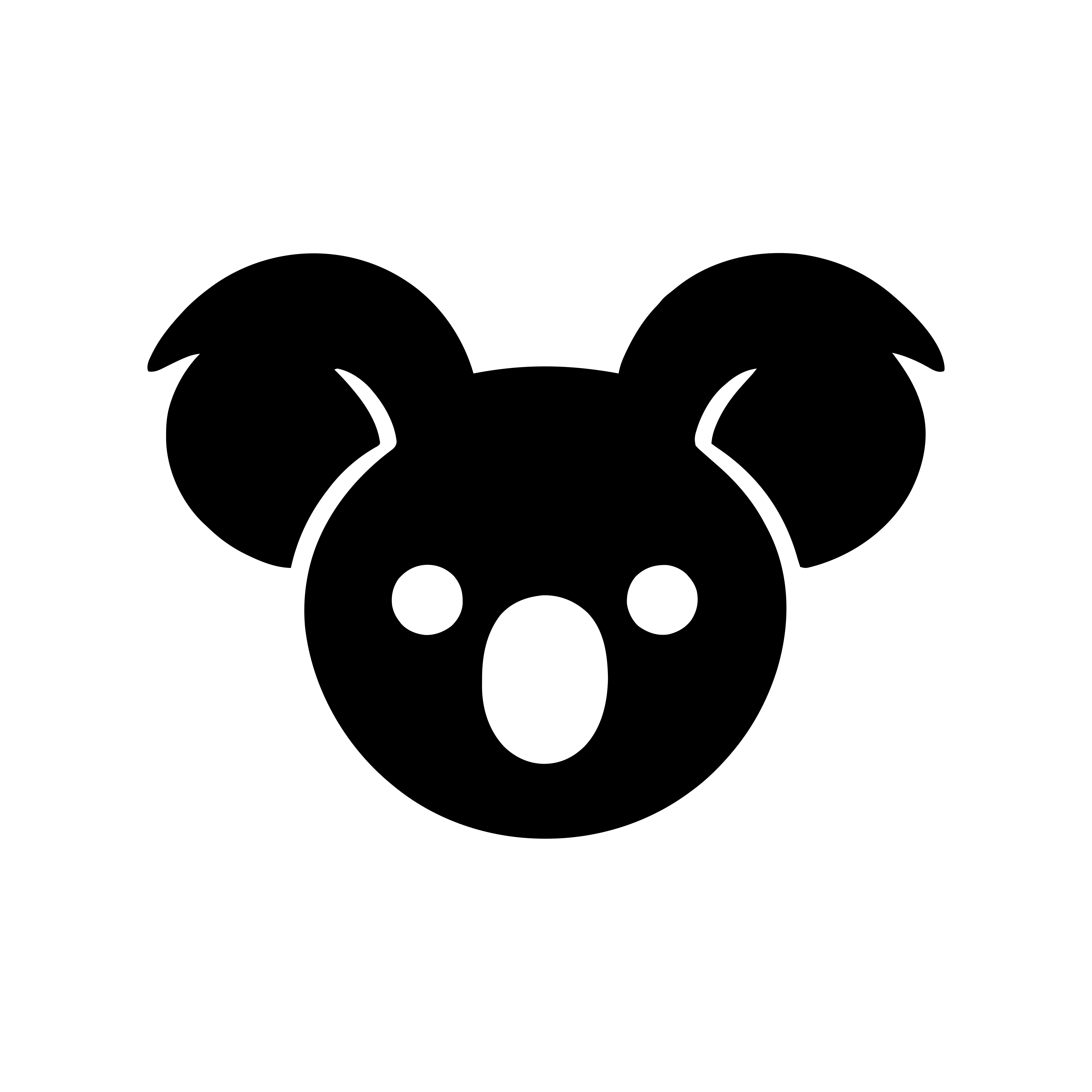 Black Kody mark on a white square